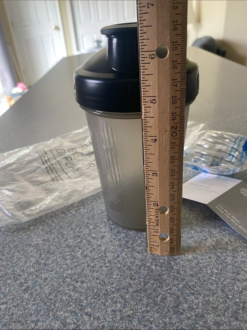 Optavia Blender Shake Bottle Black and Gray Portable For on the Go NEW